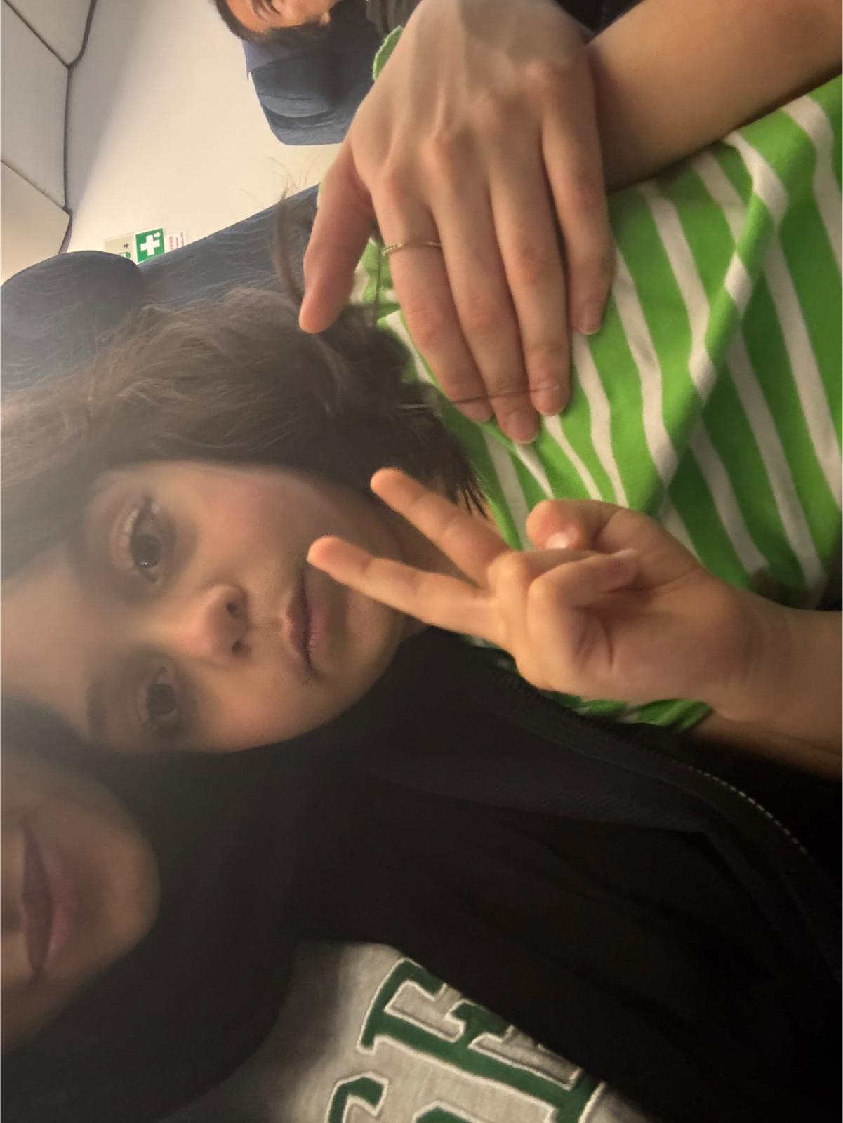 Us at the airport before your flight